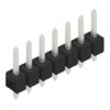 Pin header, 7 pole, pitch 2.54 mm, straight, black, SL 20 THR 097 7 Z