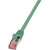 LogiLink CQ2035S RJ45 Patch Cable CAT 6 S/FTP 1m Green LSZH Flame-retardant