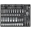 Sealey TBT31 Tool Tray with Socket Set 3/8" and 1/2"sq Drive 55pc