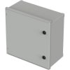 Wall enclosure, Polysafe, (H x W x D) 400 x 400 x 200 mm, IP66, polyester, light gray, 42144200