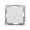 Simon 55 Przycisk światło” (moduł) 10 AX, 250 V~, szybkozłącza Jasnoszary mat TS1.01/114