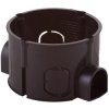 Switch box, Ø60 x 42 mm, black, IP20, 305042