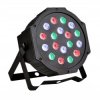 Reflektor sceniczny kolorofon LED PAR RGB 18 led + 2 gniazda: DMX IN, DMX OUT