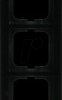 1725-281 Cover frame 5-gang, black - Busch-axcent®