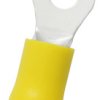 Zacisk oczkowy E245391 Ø 4.3 mm Izolowane średnica wew 4.3 mm Żółty RS PRO 12 AWG 10 AWG