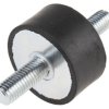Podstawka antywibracyjna M10 średnica 40mm wysokość całkowita 20mm Cylinder męski-męski