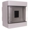 Rozdzielnica modułowa 1x4 natynkowa drzwi transp. seria 600 IP40 150x170x100 szara EC60004 /opak. 22/