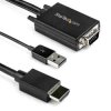 StarTech.com 2 HDMI VGA Konwerter wideo Kabel HDMI 2 m 1920 x 1080 pixel
