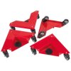 Sealey CM4 Corner Transport Dollies Set Of 4 150kg Capacity