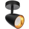 Pojedyncza Punktowa Oprawa Sufitowa Typu Spot Ovo 1 Black Gold, Listwa, Ip20,...