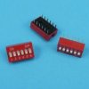 DIP SWITCH 6-PIN RED SLIDE