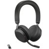 Jabra 27599-989-999 Evolve2 75 On-ear headset Black noise cancelling microphone
