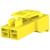 Plug housing, 2 pole, pitch 3.96 mm, straight, yellow, 176271-4