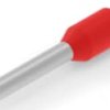 Insulated wire end ferrule, 1.0 mm², 16 mm/10 mm long, red, 1-966067-0