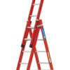 Drabina uniwersalna, do: 150kg, 3l. stopni: 24, materiał: Aluminium, waga: 18.5kg