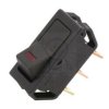 Włącznik rocker 12V 20A czarny ON-OFF LED czerwony
