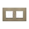 Ramka ozdobna Eikon Evo, 2+2M, Dark Bronze, 21643.05