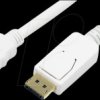 CV0055 DisplayPort cable, DP/M to HDMI-A/M, 1080p, white, 2 m