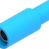 Insulated round plug sleeve, 4.3 mm, 1.0 to 2.5 mm², AWG 17-13, copper, tin-plated, blue, 165400-1