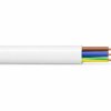 Przewód OMYżo 3x1,5 mm2 (300/300V) oponowy mieszkaniowy biały H03VV-F (krążki 100m) 13019029 NKT