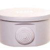 Puszka hermetyczna natynkowa fi 100mm IP44 szara PO-100 31.3
