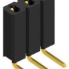 Socket header, 3 pole, pitch 2.54 mm, angled, 10026507