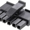 Obudowa wtyczki z zatrzaskiem 6 pinów, 1 wiersz Tyco Electrics