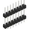 Pin header, 8 pole, pitch 2.54 mm, straight, black, 10056561