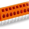 Connector, 7 pole, pitch 5.08 mm, angled, orange, 231-637/017-000