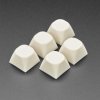 Adafruit Milky White MA Keycaps for MX Compatible Switches - 5 pack
