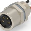 Circular connector, 4 pole, screw locking, straight, T4073014041-001