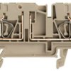 Disconnect/test-disconnect terminal block, spring balancer connection, 0.5-4.0 mm², 20 A, 6 kV, dark beige, 1831130000
