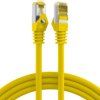Patch cable, RJ45 plug, straight to RJ45 plug, straight, Cat 6A, S/FTP, LSZH, 0.25 m, yellow, MK7001.0,25Y