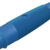 Gniazdo bananowe SKS Hirschmann KUN 30, 16 A, 60 V, niebieskie