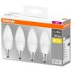 4Pak Żarówka Led E14 B35 5W 40W 470Lm 2700K Ciepła 300 Osram Base