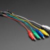 Adafruit Small Alligator Clip to Male Jumper Wire Bundle - 6 Pieces