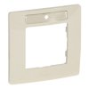 NILOE Ramka 1 pojedyncza kremowa z uchwytem etykiety 665016 LEGRAND