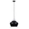 Lampa Wisząca Nowoczesna 1Xe27 Negro Wood White/Black