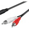 Kabel przejściowy jack Cinch (RCA) 3,5 mm