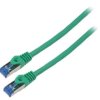 Patch cord S/FTP 6a linka CCA LSZH zielony 15m 26AWG Żyły: 8 PCF6A-10CC-1500-G