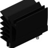 Extruded heatsink, (L x W x H) 30 x 19.4 x 28 mm, 7.8 K/W, black anodized, 10005792