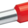 Insulated wire end ferrule, 35 mm², 30 mm/18 mm long, DIN 46228-4, red, 47918