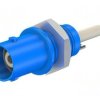 Złącze laboratoryjne BNC gniazdo niebieski na panel,śrubowy 67.9764-23
