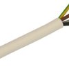 Przewód; sterowniczy; H05VV-F (OWYo); 4x0,75mm2; linka; Cu; biały; okrągły; PVC; 7,2mm; 300/500V; Elektrokabel; RoHS