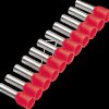 187507 Aderendhülse Bandware 1mm²x8mm, rot Riegel 50Stk. , Farbreihe 1