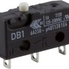 Subminiature snap-action switch, On-Off, solder connection, pin plunger, 1.5 N, 5 A/125 VAC, 1 A/48 VDC, IP50, DB1C-A1AA