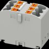3273264 Distribution block PTFIX, 6 x 2.5, grey