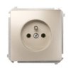Simon Basic Gniazdo Pojedyncze Z/U 16A Ip20 Satynowe Bmgz1.01/29