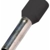 Intercable 180764 Końcówka rurkowa 1.5 mm² z częściową izolacją czarny 1 szt.