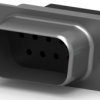 D-Sub plug, 9 pole, standard, unequipped, straight, crimp connection, 1658642-1